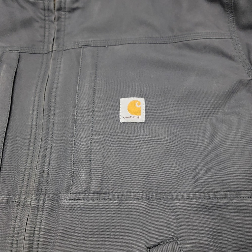 Carhartt Jacket Mens 2XL Gray Full Swing Cryder Thinsulate Canvas Work Insulated - Picture 2 of 15